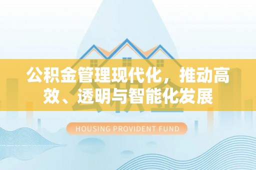 铜鼓公积金管理现代化，推动高效、透明与智能化发展