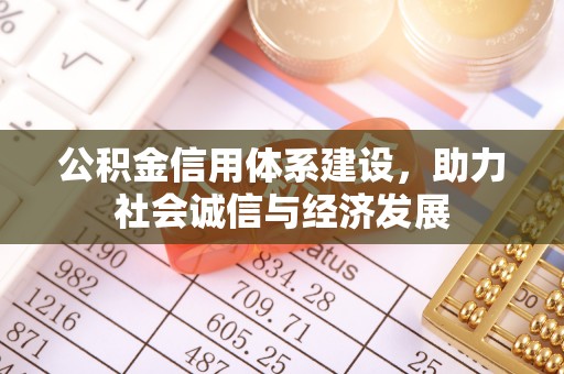 铜鼓公积金信用体系建设，助力社会诚信与经济发展