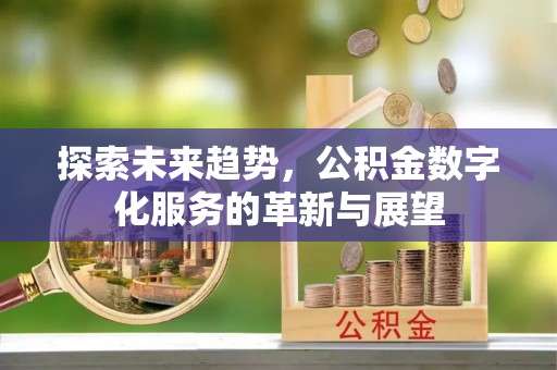 铜鼓探索未来趋势，公积金数字化服务的革新与展望