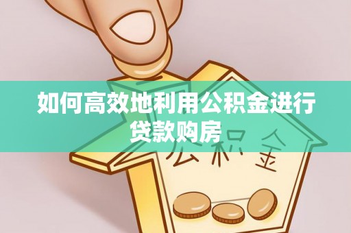 铜鼓如何高效地利用公积金进行贷款购房